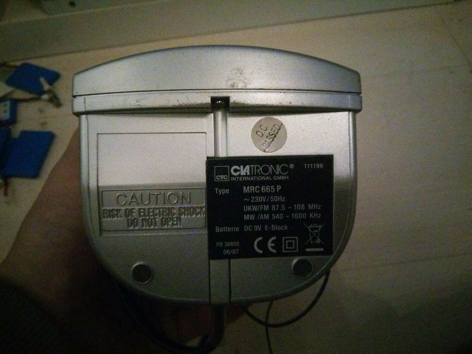 Cia tronic mrc 665P radio Wecker snooze in Hamburg