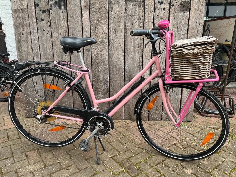 Damenrad rosa / pink 28 Zoll mit Korb Cityrad Hollandrad in Vettweiß