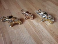 Elefanten Herde goldoptik Keramik 9,00 € Set 3 Stück Deko Sachsen - Frohburg Vorschau