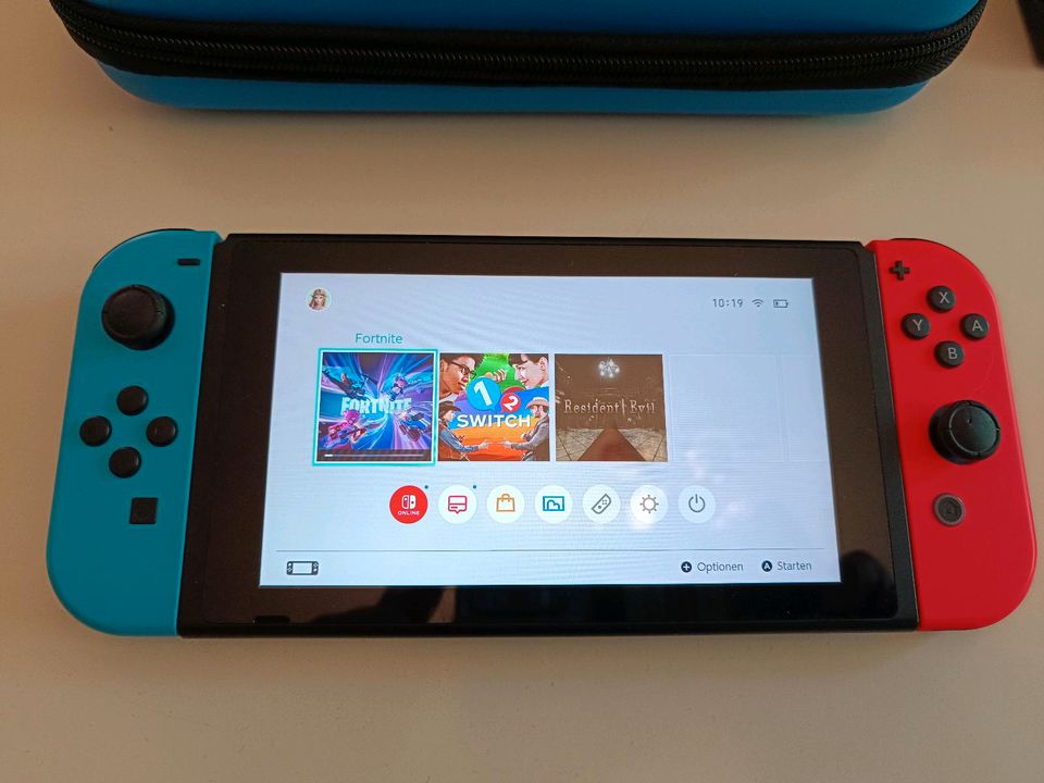 Nintendo Switch Konsole mit Spielen Mario Fortnite in Gelsenkirchen