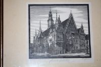 Breslau F. Goedsche Rathaus Holzstich Holzschnitt Kunst Bild Brandenburg - Teichland Vorschau