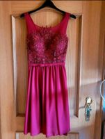 Cocktailkleid Abiballkleid Sommerkleid rot mit Spitze 36 Gr.S Bayern - Schwanfeld Vorschau