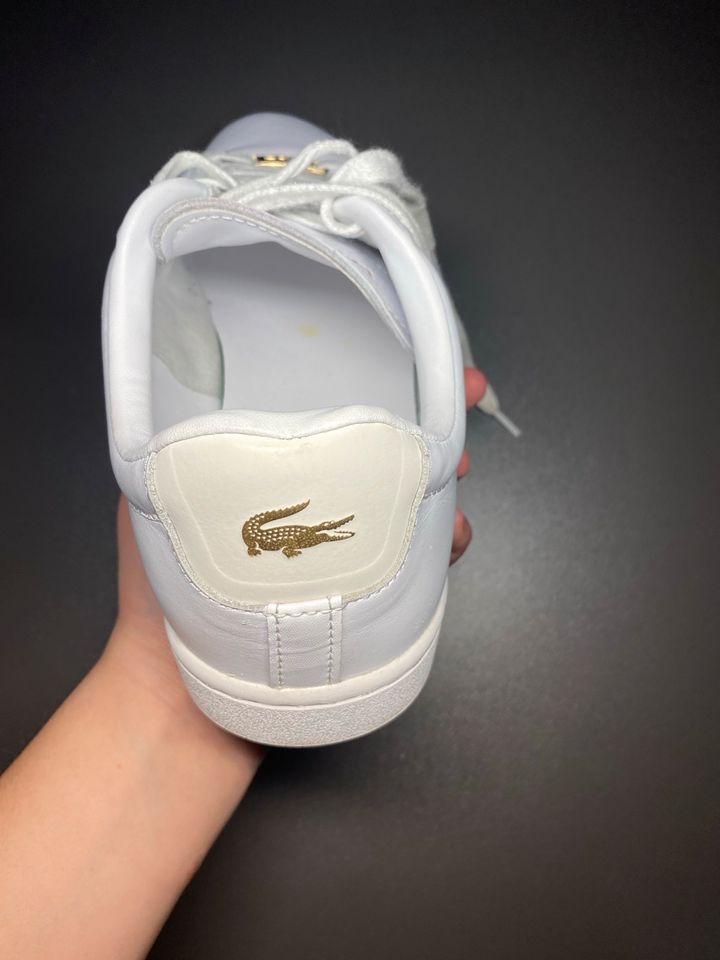 Lacoste Damen Schuhe weiß, Größe 39.5 in Ingolstadt