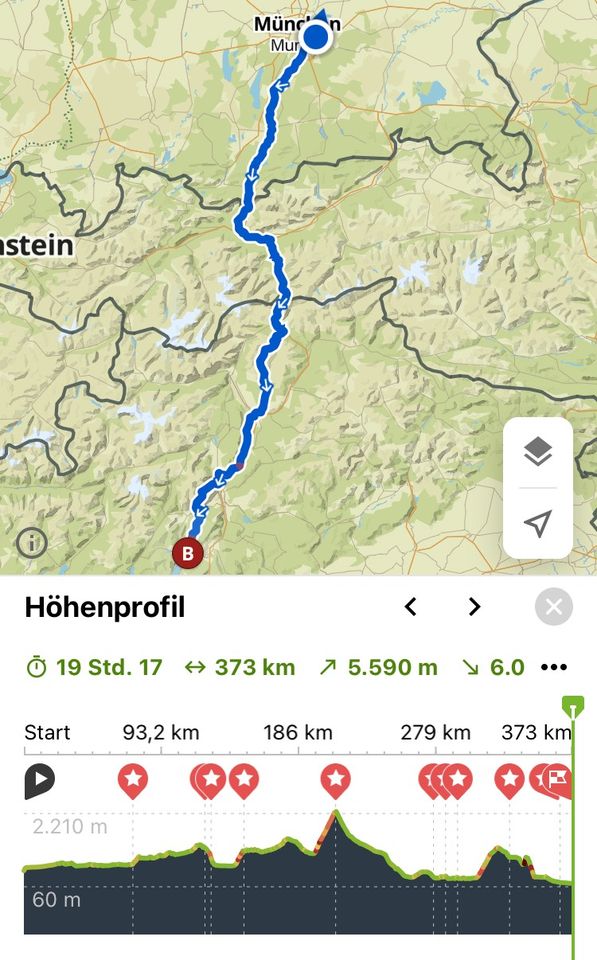Mitfahrer für München - Gardasee (Torbole) overnight mit Rennrad in München