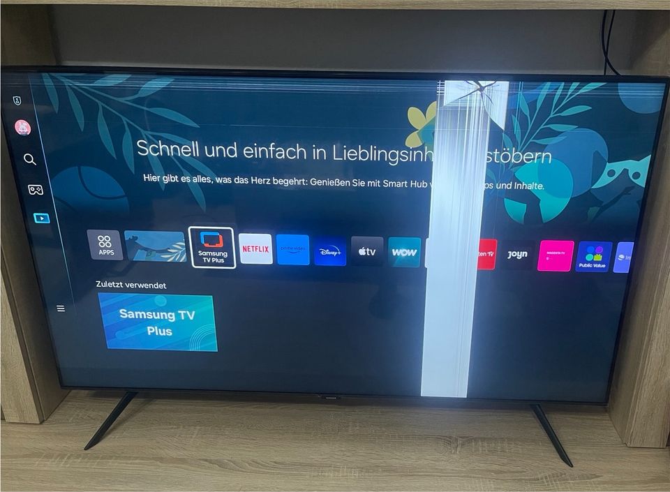 Samsung Smart TV 55CU-7000 Serie Displayschaden in Bühl