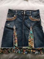 Nolita Italy Jeansrock Rock blau mit Seide Rock Glitzer 38 40 S M Niedersachsen - Laatzen Vorschau