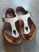 Birkenstock Gizeh weiß Lack Größe 42 normal Bayern - Marktleugast Vorschau