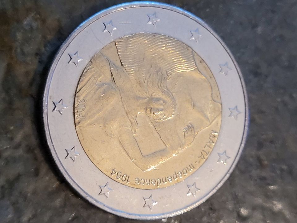 2 Euro Malta - Independence 1964 aus dem Jahr 2014 in Kiel