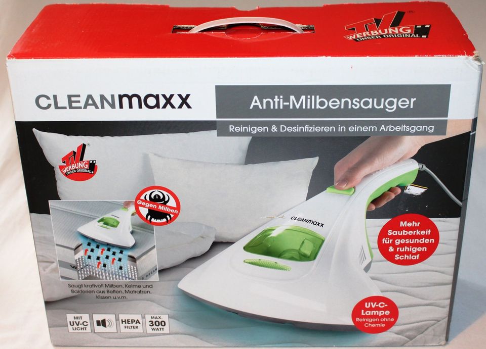 CLEANmaxx Anti-Milben-Handstaubs.-Matratzenreiniger m. UV-C Licht in  Niedersachsen - Edemissen | eBay Kleinanzeigen ist jetzt Kleinanzeigen