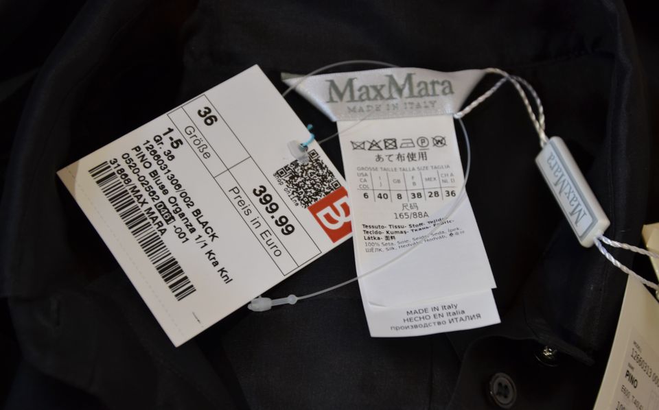 Max Mara Bluse aus Seide in Schwarz in Biberach an der Riß