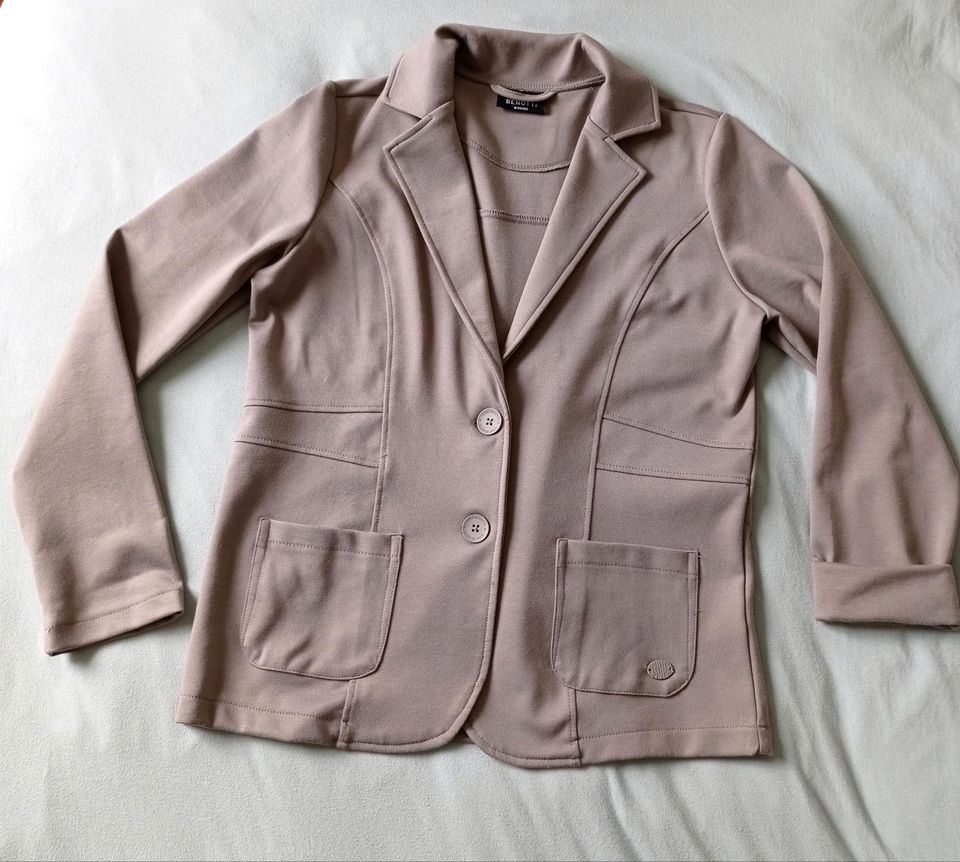 Blazer, taupe/ Stone in M, zeitlos, top in Kamen