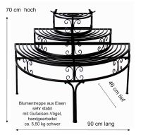 Blumentreppe Metall Pflanzentreppe Pflanzenregal Blumenständer Kreis Pinneberg - Tornesch Vorschau