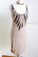 Shirt Kleid ELLE Beige Grau 38 Tunika Perlen Nieten Party boho Hessen - Darmstadt Vorschau