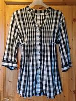 Damen Bluse, Gr. 42, schwarz/weiß kariert, neuwertig Nordrhein-Westfalen - Olpe Vorschau