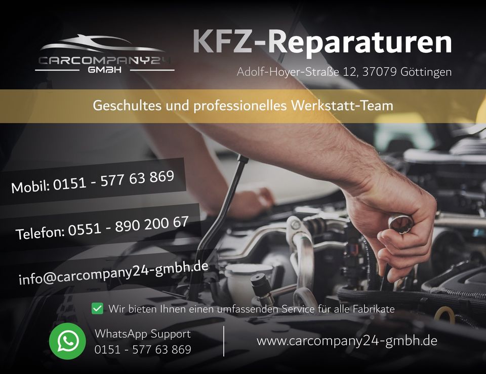 KFZ Reparaturen aller Fabrikate - Mercedes,VW,BMW,Opel,Ford in Göttingen
