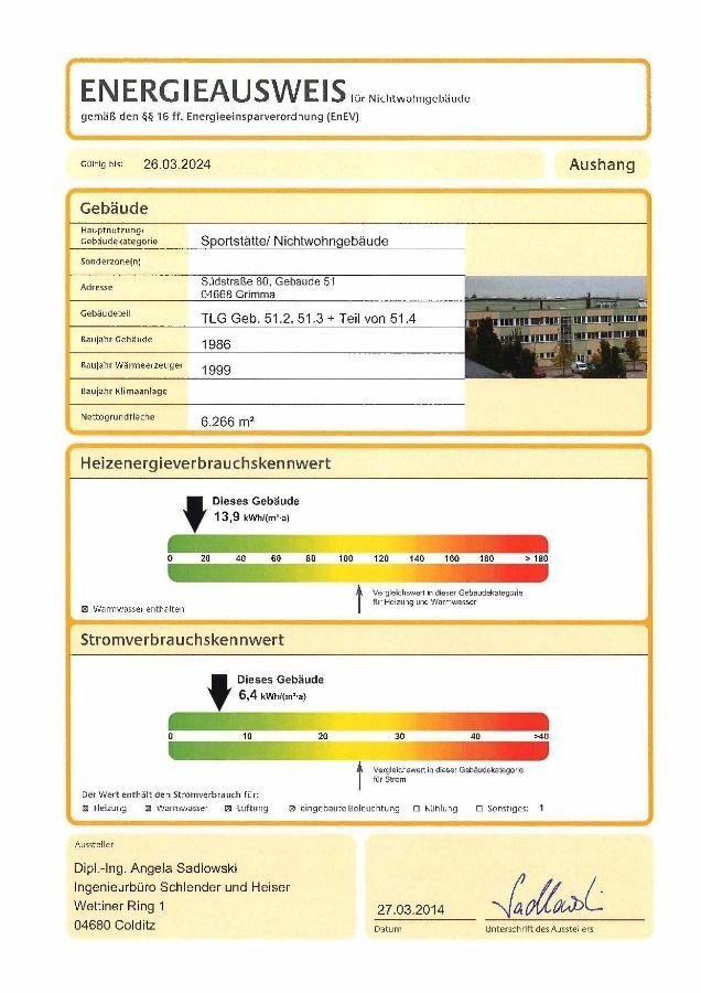 Büroräume, neben Muldentalhalle in Grimma