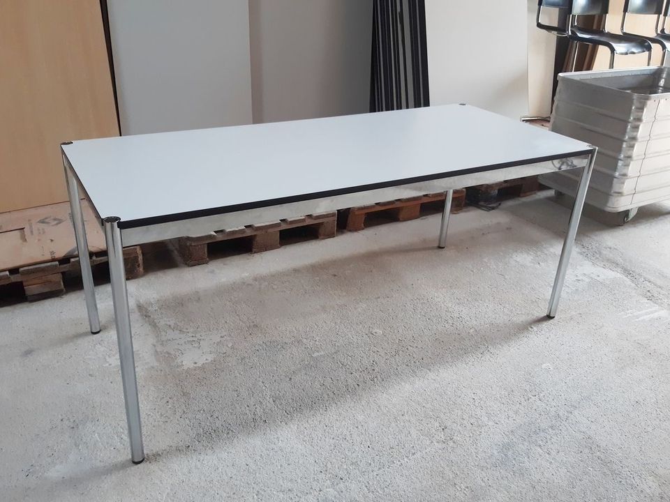 USM Haller Schreibtisch 175 x 75 cm perlgrau / weiß - TOP Zustand in Hamburg