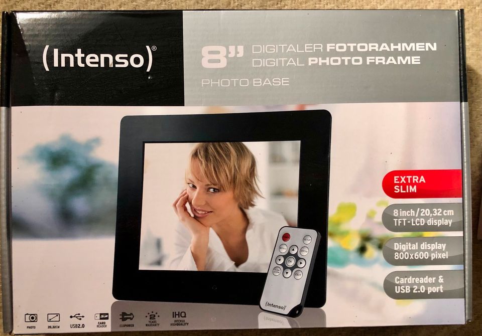 Digitaler Fotorahmen 8'' Intenso Neuwertig in Krefeld