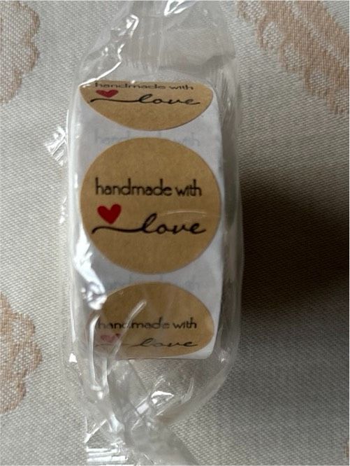 Aufkleber „handmade with love“ 500 Stück Neu in Stockelsdorf