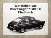 1965 VW 1600 TL Prospekt Österreich aus Wien 1966 Katalog Typ 3 Baden-Württemberg - Isny im Allgäu Vorschau