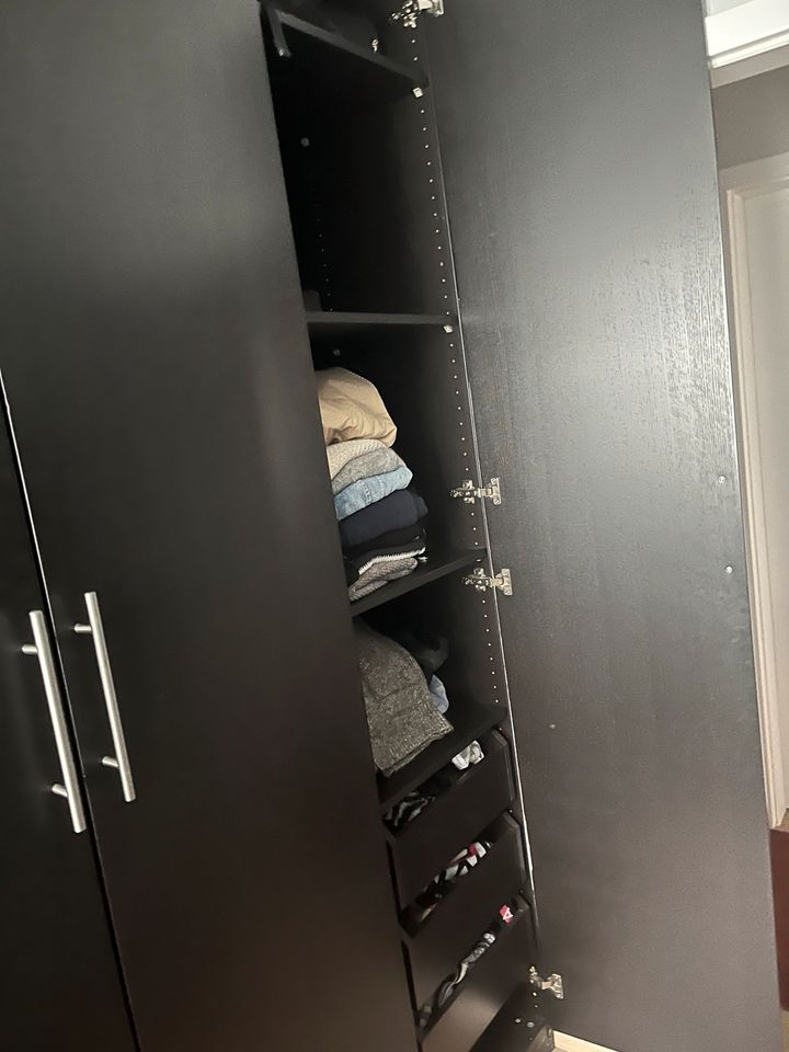 Ikea Pax  Kleiderschrank schwarzbraun 150x58x236 mit Türen in Pirmasens