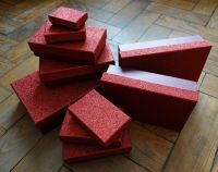 geschenkeschachteln, set 10 stück, roter glitter, verpackung München - Au-Haidhausen Vorschau