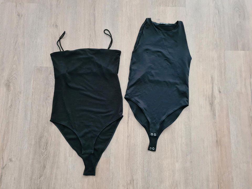 2x Damen Body S 36 schwarz H&M Spaghettiträgerbodys sexy Top in Bergisch Gladbach