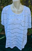 C&A bluse mit glizer pailletten tshirt weiss gr.Xxl neu Viskose Bayern - Neuendettelsau Vorschau
