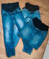 umstandsmode Schwangerschaftskleidung jeans Hosen Rock Gr.40 Bayern - Engelsberg Vorschau