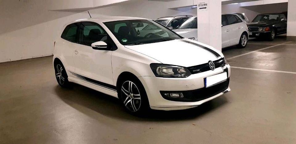 VW POLO 6R1 BLUEMOTION TDI WEISS 114 € STEUER EURO 5 TÜV NEU 2024 in Gievenbeck