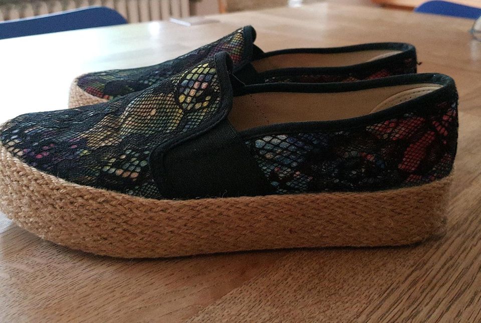 Espadrilles Plateau Ballerina, Sneaker slip in Größe 39 in Braunschweig