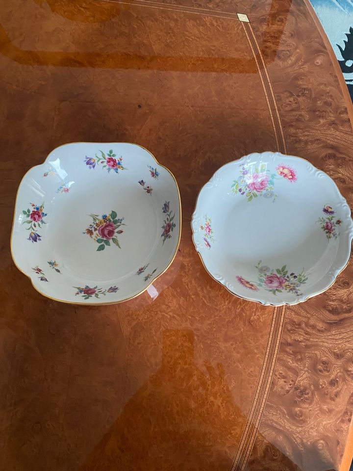 Vintage Meissen Schale Porzellan + Schale Bavaria Porzellan in Limburgerhof