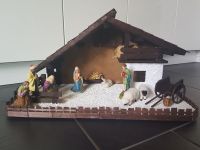 Große Weihnachtskrippe / Krippenstall mit Figuren und Schafen Baden-Württemberg - Gernsbach Vorschau