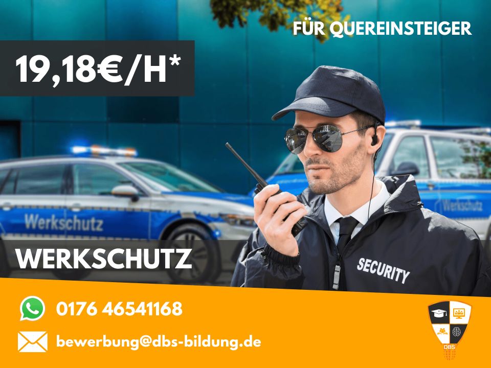 3700€ | Quereinsteiger | Security (m/w/d) für den Werkschutz in Hagen Ref.: W-378 | §34a Sachkunde | Sicherheit | Security in Hagen