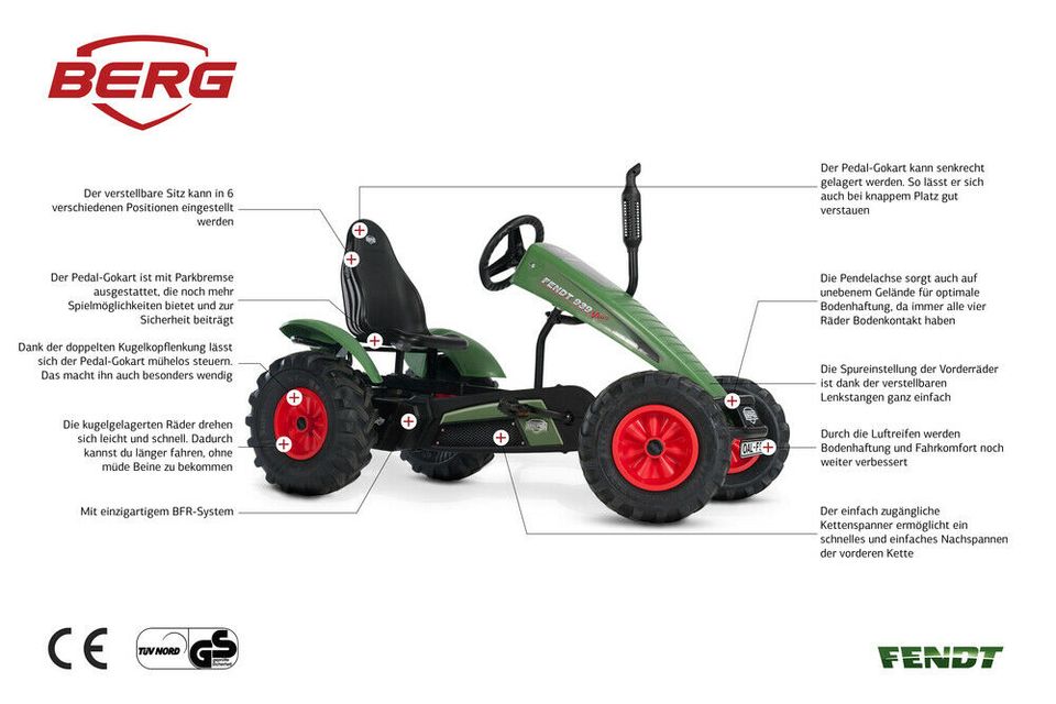 BERG Toys Gokart Fendt BFR Traktor für Kinder ab 5 Jahren in Fröndenberg (Ruhr)