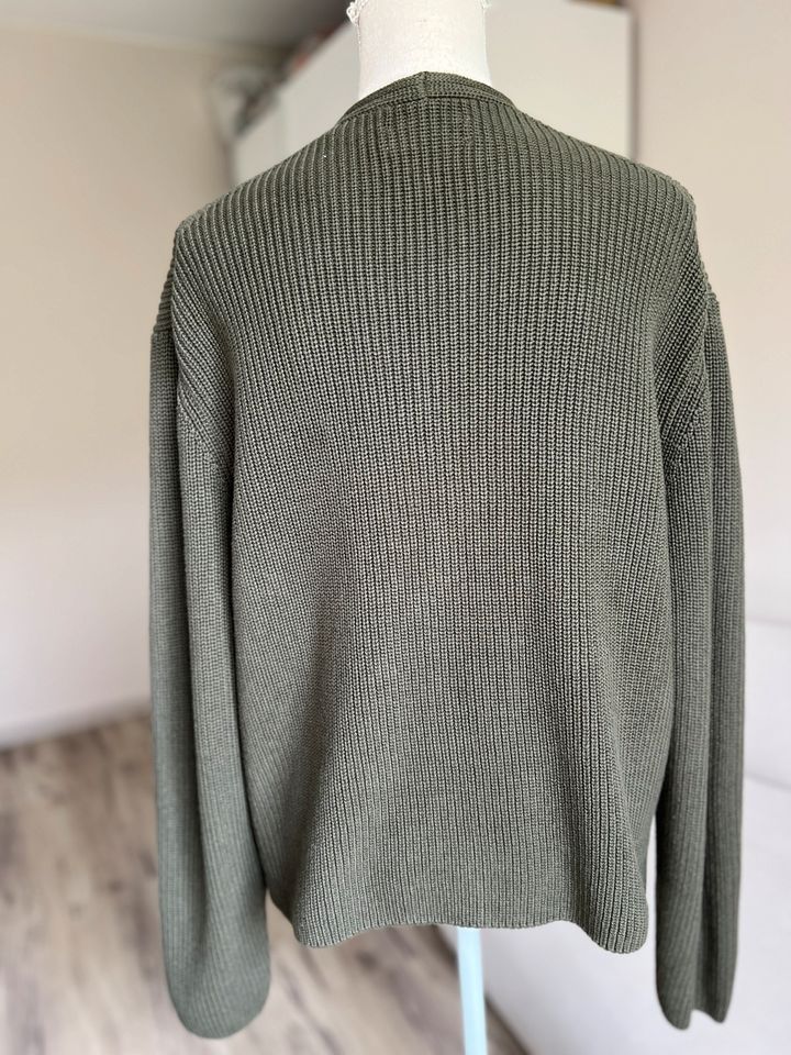 Marc O'Polo khakigrün Cardigan Damen Baumwolle Gr. L XL in Helvesiek