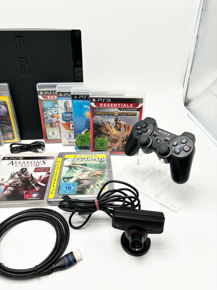 Playstation 3 PS3 Konsole 160GB Set mit Controller und Spielen in Filderstadt