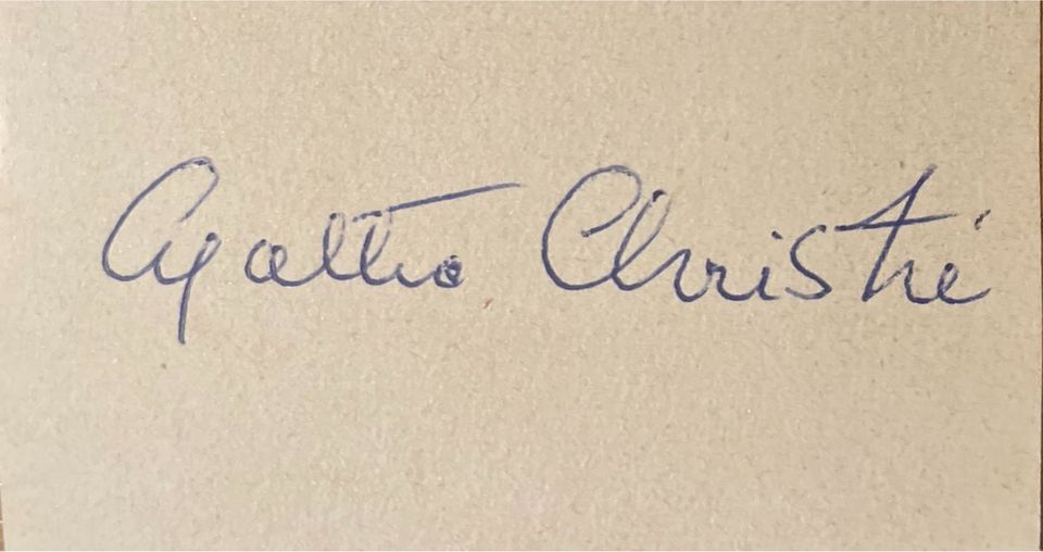 Agatha Christie (1890-1976) Original Autogramm in Duisburg