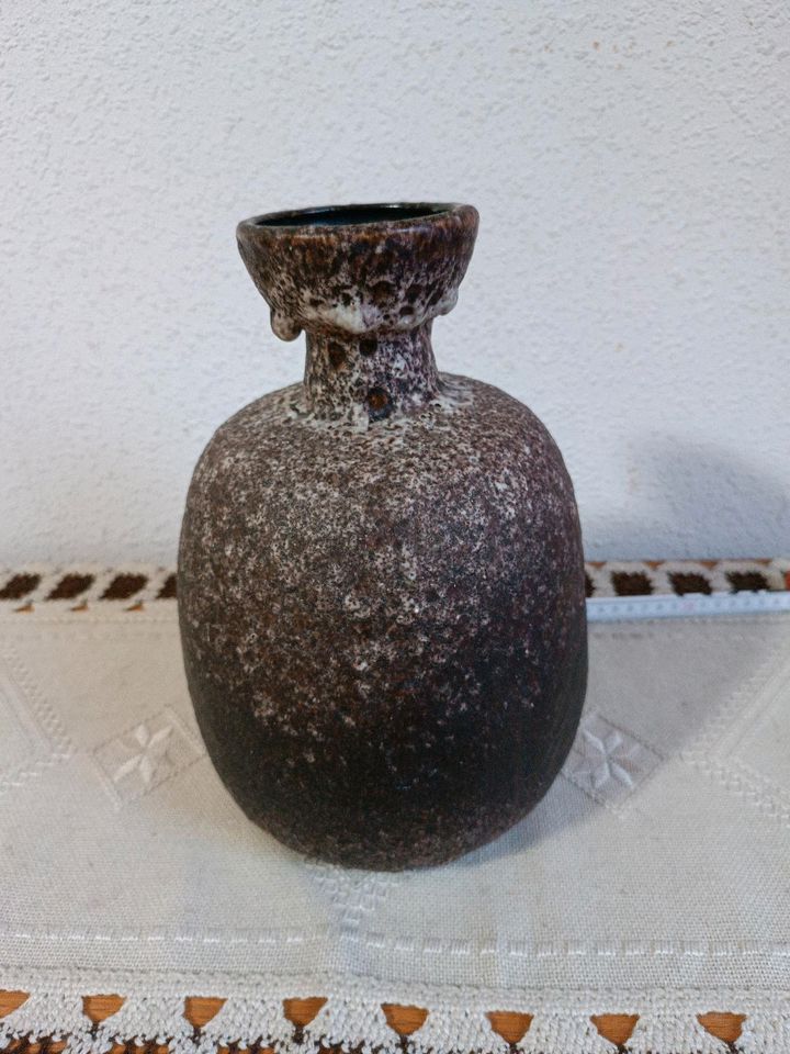 60 er 70er alte Ruscha Keramik 845 Vase Braun in Stadtallendorf