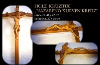 Holz-Kruzifix  „Nazareno kurven Kreuz“ Höhe ca. 41 cm Bayern - Ampfing Vorschau