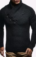 Leif Nelson Herren Strickpullover Feinstrick Schalkragen Pullover Berlin - Mahlsdorf Vorschau