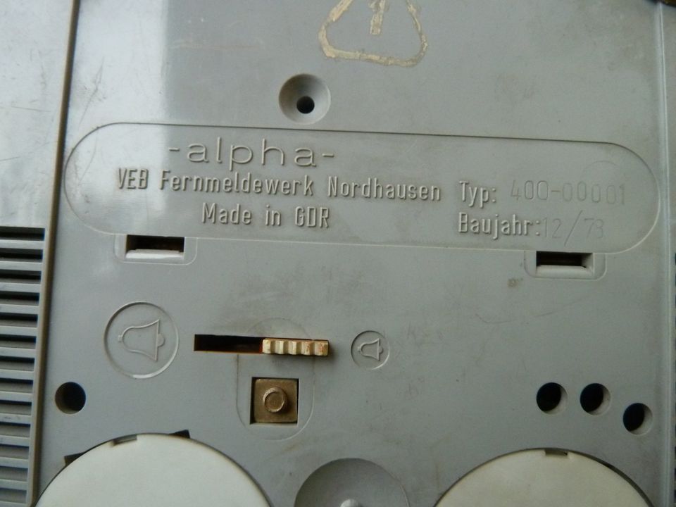 DDR Telefon alpha, VEB, Typ 400-10001, BJ 12-78 in Zorneding