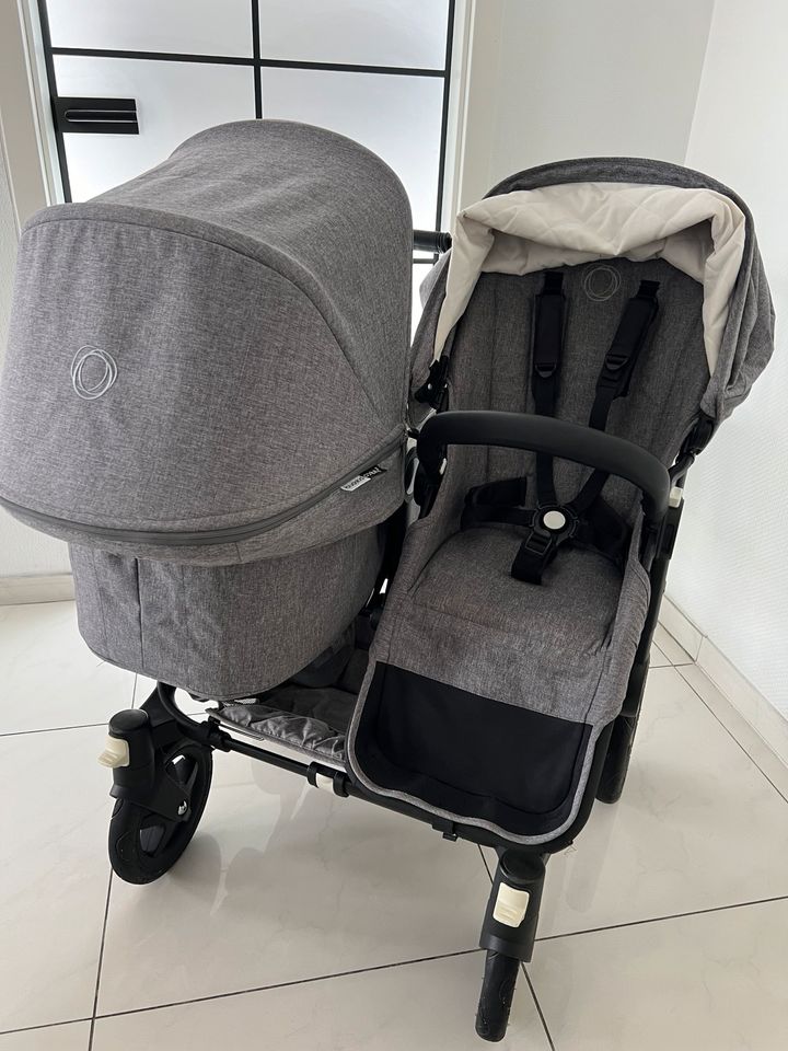 Bugaboo Donkey 2 Geschwisterwagen/Zwillingswagen Grey M Twin/duo in Solingen