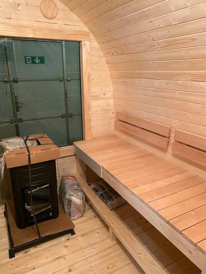 Gartensauna Pod Fasssauna Aussensauna Holzsauna Saunahaus Camping in Hamburg