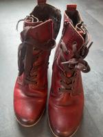 Rote Stiefelette von Jana Gr 40 zu verkaufen Nordrhein-Westfalen - Ibbenbüren Vorschau