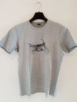 Herren Männer T-shirt hellgrau S.Oliver M casual Motorradmuster Bayern - Stegaurach Vorschau