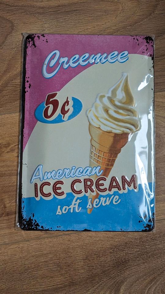 Blechschild American ICE Cream in München