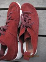 Clarks Sneaker Halbschuhe Wildleder  bordeaux weinrot Gr. 40 Bayern - Rosenheim Vorschau
