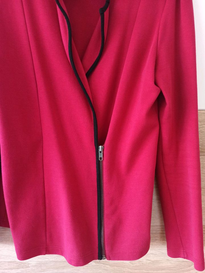 Jacke Blazer Bluse Sweatshirt Bonprix Gr. 40 dunkelrot TOP in Bad Pyrmont