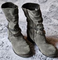 gefütterte graue Stiefel Gr. 41 Niedersachsen - Stade Vorschau